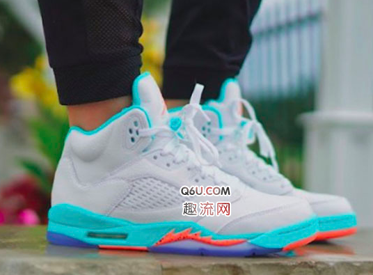 AJ5 “Light Aqua” 上脚图欣赏  AJ5 “Light Aqua” 怎么样