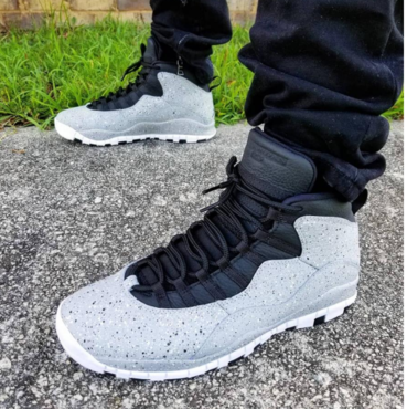 AJ10 “Cement”实物赏析  AJ10 “Cement”上脚欣赏