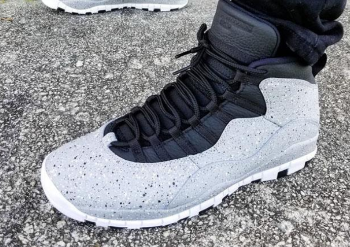 AJ10 “Cement”实物赏析  AJ10 “Cement”上脚欣赏