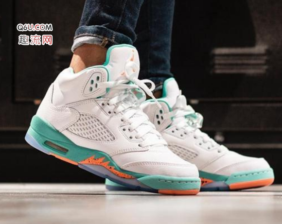 AJ5 “Light Aqua” 上脚图欣赏  AJ5 “Light Aqua” 怎么样