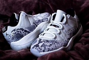 AJ11白蛇发售时间确定 AJ11白蛇全新实物细节欣赏