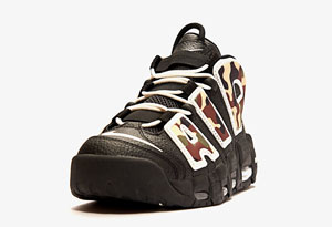 大AIR黑迷彩发售信息 Nike Air More Uptempo 96黑迷彩实物赏析