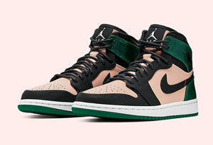 AJ1女款粉绿黑脚趾官图曝光 AJ1系列有哪些女款球鞋