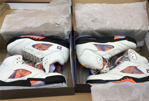 AJ5国际航班真假如何快速鉴定 AJ5国际航班真假对比图