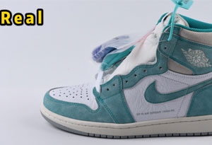AJ1蒂芙尼绿真假如何辨别 AJ1蒂芙尼真假对比图