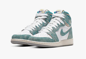 AJ1 “Turbo Green” GS这款鞋卖到补货 AJ1蒂芙尼绿细节赏析