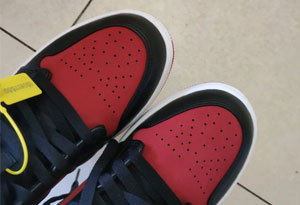 AJ1 mid黑红禁穿如何辨别真假 AJ1 mid黑红禁穿真假辨别方法推荐