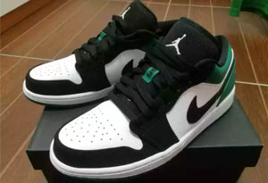 AJ1 low黑绿脚趾开箱测评 AJ1 low黑绿脚趾上脚图