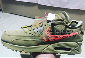OFF-WHITE x Nike Air Max 90沙漠开箱测评 Max 90联名款上脚图