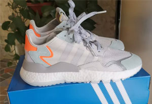 阿迪达斯Nite Jogger 2019灰绿开箱测评 Nite Jogger 2019上脚图
