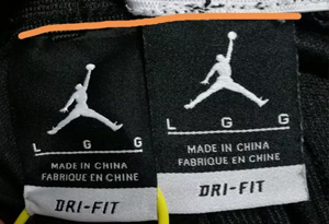 AJ短裤怎么鉴别真假 AJ篮球短裤真假对比图