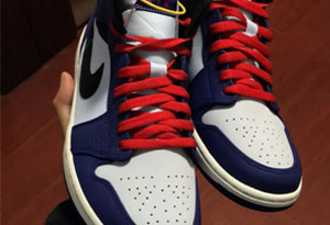 AJ1 mid白蓝脚趾开箱测评 AJ1白蓝脚趾和小闪电的区别是什么