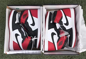 AJ1黑脚趾真假鉴定 AJ1黑脚趾鉴别方法