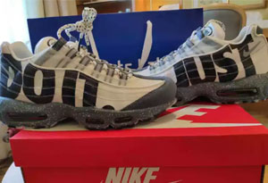 耐克air Max 95富士山日本限定开箱测评 air Max 95富士山上脚图